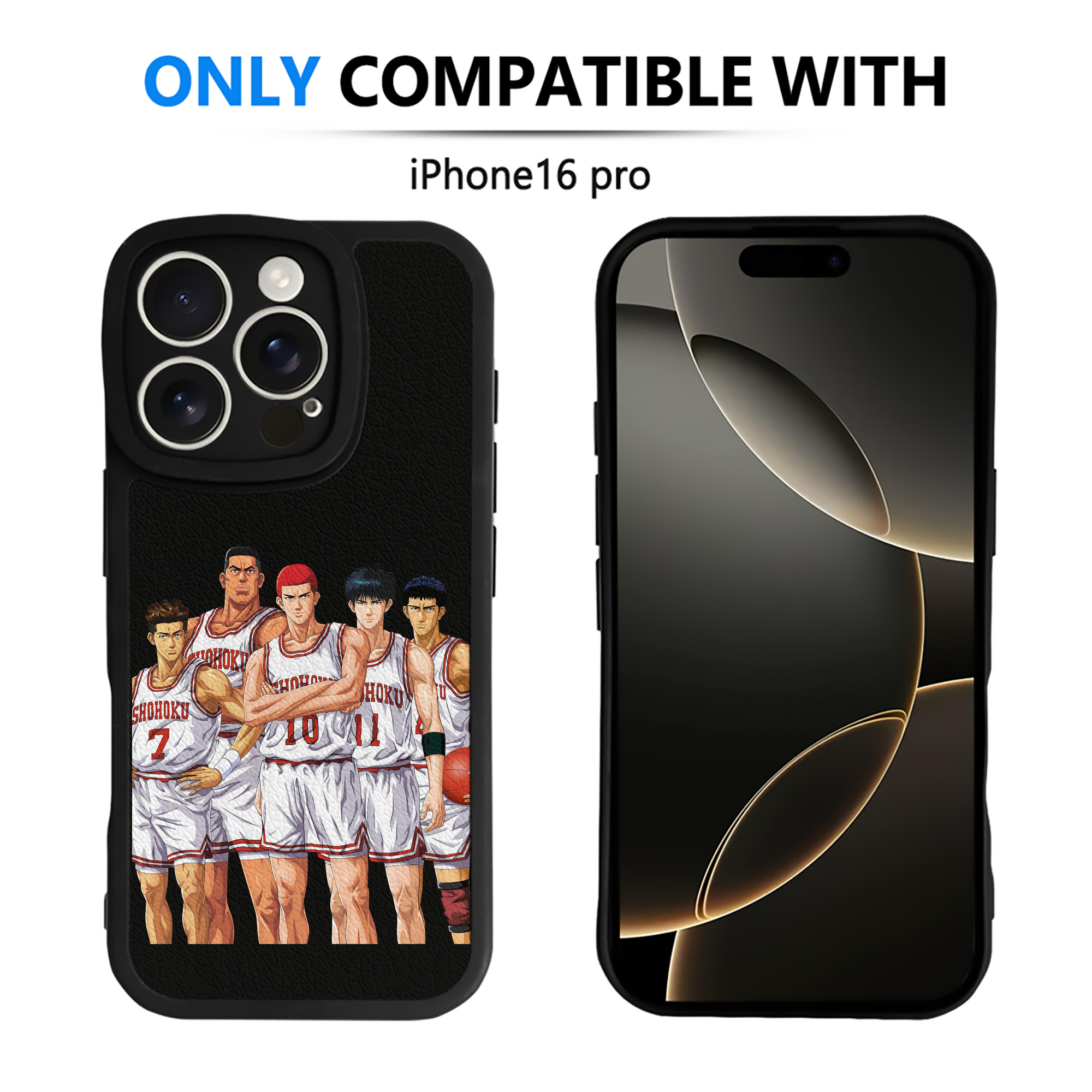 （画像用） SLAM DUNK／スラムダンク 【iPhone 16シリーズ対応】シリコンスマホケース（レザー調） 材質：シリコン